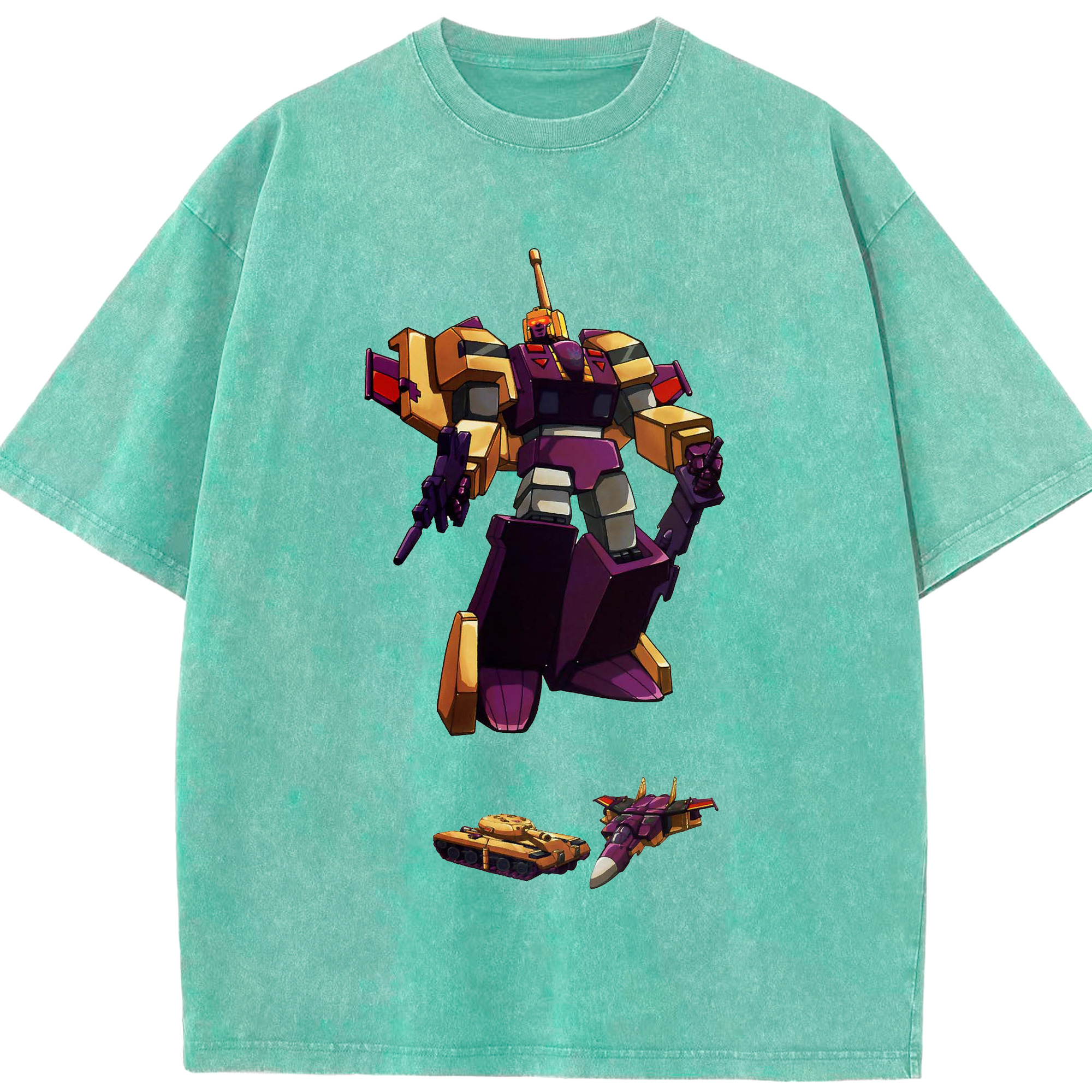 （画像用）  綿100% ヴィンテージ風 半袖Tシャツ（フロントプリント）